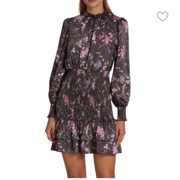CINQ À SEPT
Arabelle Floral Smocked Mini Dress size 6 NWT - Picture 1 of 13